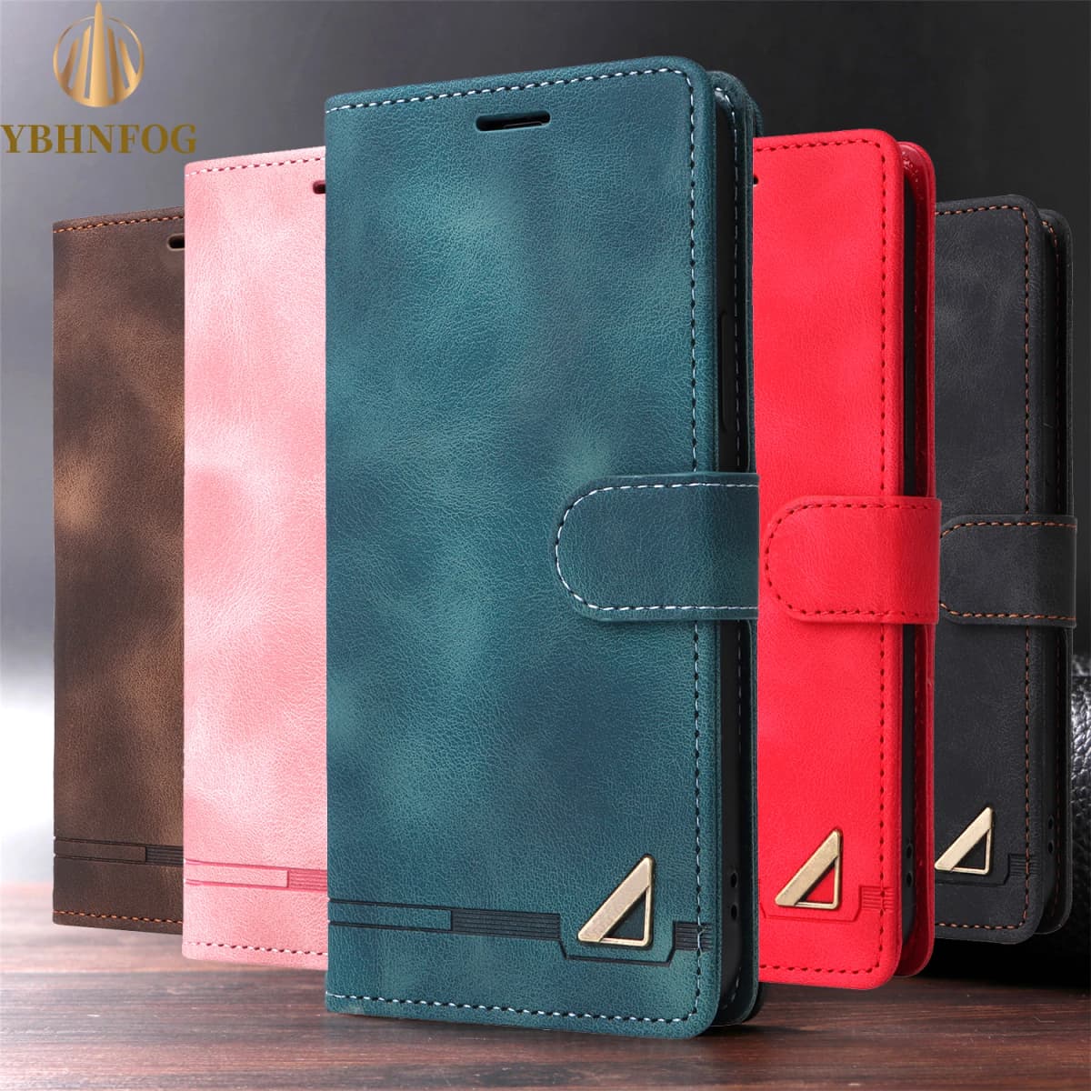Leather Flip Phone Case For Samsung Galaxy A05S A15 A16 A06 A55 A36 A56 A12 A22 A32 A52 A72 A13 A33 A14 A54 Luxury Wallet Cover