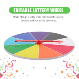 Wheel Prize Spinning Game Fortune Party Turn Plate Wall Carnival Raffle The Draw Tabletop Lottery Machine Winner Fun Turntable