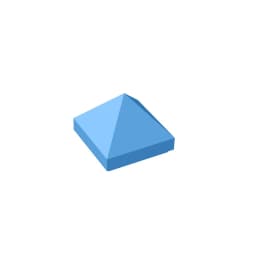 Gobricks GDS-837 Slope 45 1 x 1 x 2/3 Quadruple Convex Pyramid compatible with lego 22388 pieces of children's DIY