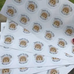 2.5/3.5/4.5/6cm Custom Sticker Customized Business Store Logos Labels Wedding Birthday Baptism Your Own Personalize Stickers