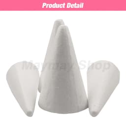 Christmas Polystyrene Styrofoam Cone Flat Foam Cone For Handmade Craft DIY Accessory Party Celebration Festival Decorations
