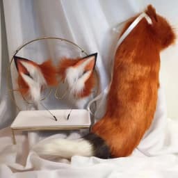 New Red Fox Anime Beast Ear Beast Tail Wolf Ear Cat Ear Headband Custom COSPLAY Hand Made LOL Golden Fox Ears Hair Accessories