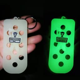 1PCS Luggage Tag Hole Keyring for Shoe Charms Decoration Keychain Suitable For Handbag Key Fluorescent Accessory Decoration