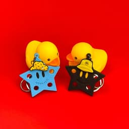 1PCS Luggage Tag Hole Keyring for Shoe Charms Decoration Keychain Suitable For Handbag Key Fluorescent Accessory Decoration