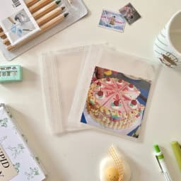 Sharkbang Macaroon A7 Square PU Binder Diary Notebook Journals Agenda Planner DIY Idol Kpop Collect Book Gift Set Stationery