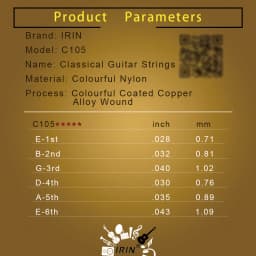 6 Pcs/Set Classical Guitar Strings Colored Nylon String Classic Guitar Strings Musical Instrument Guitar Parts & Accessories