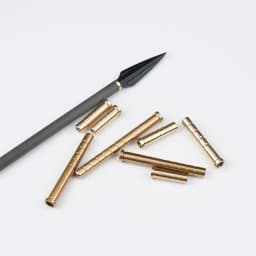 6pcs Archery Insert Copper Brass Base Connector 37/50/100/150/200 Grain for Diameter 6.2mm Arrow Shaft Hunting Shooting Accessor