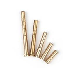 6pcs Archery Insert Copper Brass Base Connector 37/50/100/150/200 Grain for Diameter 6.2mm Arrow Shaft Hunting Shooting Accessor
