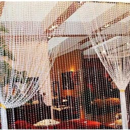 99FT Acrylic Clear Crystal Beads Diamond Garland for Doorway Beads String Curtain Wedding Birthday Party Decorations Arts Crafts
