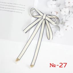 Pearl Ribbon Brooch Pin Women Bow Tie Vintage School Girl White Collar Jewelry Bowknot Shirts Necktie Candy Color Red Butterfly