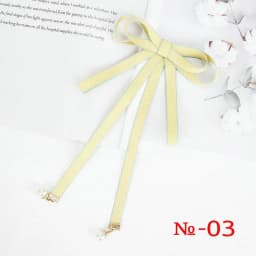 Pearl Ribbon Brooch Pin Women Bow Tie Vintage School Girl White Collar Jewelry Bowknot Shirts Necktie Candy Color Red Butterfly