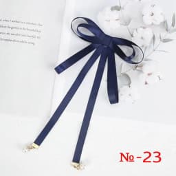 Pearl Ribbon Brooch Pin Women Bow Tie Vintage School Girl White Collar Jewelry Bowknot Shirts Necktie Candy Color Red Butterfly