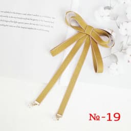 Pearl Ribbon Brooch Pin Women Bow Tie Vintage School Girl White Collar Jewelry Bowknot Shirts Necktie Candy Color Red Butterfly