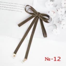 Pearl Ribbon Brooch Pin Women Bow Tie Vintage School Girl White Collar Jewelry Bowknot Shirts Necktie Candy Color Red Butterfly