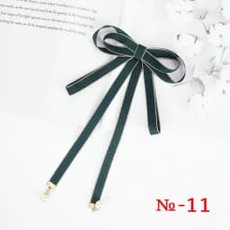 Pearl Ribbon Brooch Pin Women Bow Tie Vintage School Girl White Collar Jewelry Bowknot Shirts Necktie Candy Color Red Butterfly