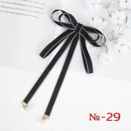 Pearl Ribbon Brooch Pin Women Bow Tie Vintage School Girl White Collar Jewelry Bowknot Shirts Necktie Candy Color Red Butterfly