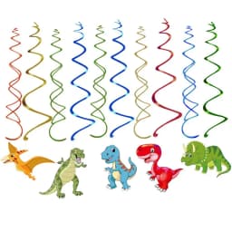 Dinosaur Hanging Swirls Jurassic Dino Ceiling Hanging Garlands Supplies kids Dinosaur Birthday Party Decorations kids Gift