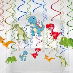 Dinosaur Hanging Swirls Jurassic Dino Ceiling Hanging Garlands Supplies kids Dinosaur Birthday Party Decorations kids Gift