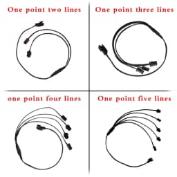 EL Wire 5/4/3/2/1Color 1M Illuminated Lights with Neon Lights DIY Combination Multicolor Lights AA Batteries USB Prom LED Strips