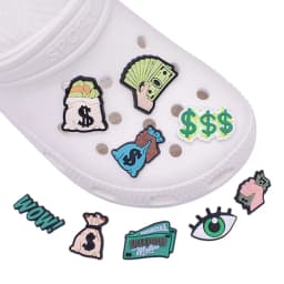 Hot 1pcs Money Shoe Charms for Crocs Accessories Charms Clog Sandals Decoration Shoe Pins Women Men Adults Party Favor