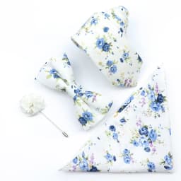 New Colorful Cotton Floral Men Tie Brooch Set Pink White Yellow Necktie Bowtie Suit Vintage For Groom Business Wedding Party