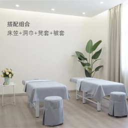 Massage Table Bed Fitted Sheet Elastic Full Cover Rubber Band Massage SPA Treatment Bed Cover with Hole