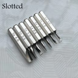 Slotted 1.0/1.5/2.0/2.5/3.0/3.5/4.0 H4×28mm Screwdriver Bits set 4mm 3/25 inch hand tools key iphone call phone Repairing