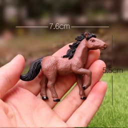 Horse Cake Decoration Horse Realistic Toy Pony Figures Walking Animal Mini Barn Toys Kids  Cowboy Birthday Party Supplie