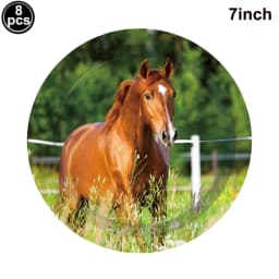Horse Cake Decoration Horse Realistic Toy Pony Figures Walking Animal Mini Barn Toys Kids  Cowboy Birthday Party Supplie