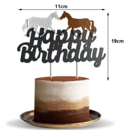 Horse Cake Decoration Horse Realistic Toy Pony Figures Walking Animal Mini Barn Toys Kids  Cowboy Birthday Party Supplie