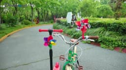 Scooter Tricycle Flower Pinwheel Boys Girls Bike Windmill Decoration Parts DIY Install