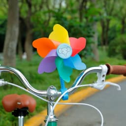 Scooter Tricycle Flower Pinwheel Boys Girls Bike Windmill Decoration Parts DIY Install