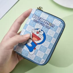 Doraemon Card Holder Cute Cartoon Coin Purse Cute Wallets for Women ID Holders Case Kawaii Girls Pouch Mini Purses for Women PU