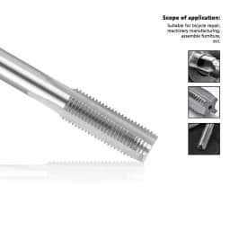 Tyre Valve Thread Tap 5V1 5V2 8V1 8V2 10V1 Right Cutting Straight Fluted Taps Screw Thread Tap Hand Tools