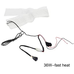 130cm Universal Car Heated Steering Wheel Cover Heater DIY Kit Pad Winter Blue Lamp Switch Hand Warmer 12V Thermal Accessories