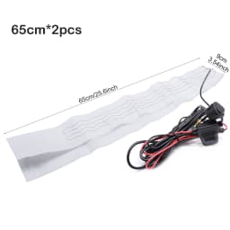 130cm Universal Car Heated Steering Wheel Cover Heater DIY Kit Pad Winter Blue Lamp Switch Hand Warmer 12V Thermal Accessories