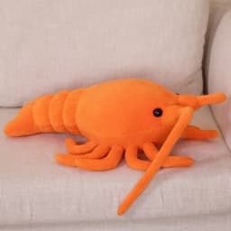 50-65cm Kawaii Red Lobster Plush Toys Stuffed Animal Shrimp Lifelike Crayfish Doll Soft Funny Pillow Birthday Gifts for Kid Baby