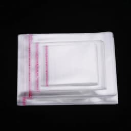 100pcs Transparent Plastic Bags For Gift Packaging Pouch Candy Cellophane T-Shirt Clothing Waterproof Storage Self Adhesive Bag