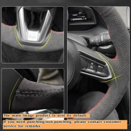 Custom Car Steering Wheel Braid Cover Suede 100% Fit For Toyota RAV4 2013-2019 Corolla 2014-2019 Scion iM 2016 Auris 2013-2016