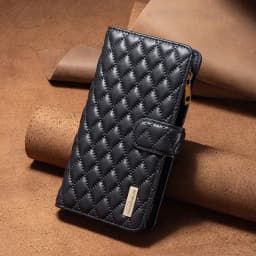 Wallet Small Fragrance Multi-card Slot Zipper Magnetic Flip Leather Case For iPhone 17 Pro Max Air 16e 16 15 Plus 14 13 12 11 XR