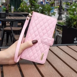 Wallet Small Fragrance Multi-card Slot Zipper Magnetic Flip Leather Case For iPhone 17 Pro Max Air 16e 16 15 Plus 14 13 12 11 XR