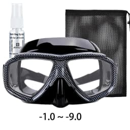 Myopia Scuba Diving Mask Snakeskin Anti Fog for Spearfishing Gear Swimming Masks Googles Nearsighted Lenses Short-Sighted