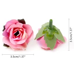 10/20/50Pcs Rose Artificial Flowers 3.5cm Fake Flowers for Home Decor Garden Wedding Decoration Wreath Garlands Gift Accessories