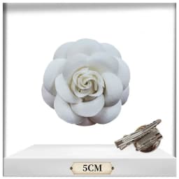 Camellia Bow Tie Brooch for Women's and Girl Suits White Shirt Collar Flower British Korean Fashion Handmade Ribbon Bowtie Pins