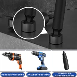 9Pcs 100mm Ball End Screwdriver Bits Hex Head Allen Wrench Drill Bit 1/4 Inch Hex Shank Magnetic Tip Hex Key Socket Driver Bits