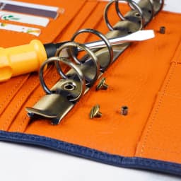 Metal Spiral Rings Binder Clip With 2 Pairs of Screw For Diary Notebook Planner A5 Binder Clip File Folder