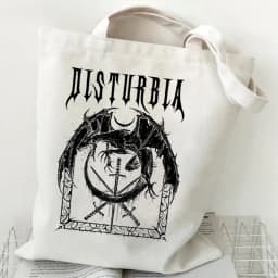Gothic Style Shoulder Bag 2022 Vintage Shopping Tote Bags Canvas Harajuku Women's Large Capacity Handbags Casual Fashion Bags