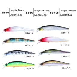 Jerkbait Suspend Minnow 6.5g/9.5g/12g Fishing Lure Long Cast Artificial Hard Bait Trolling Wobblers For Bass Pike Fishing