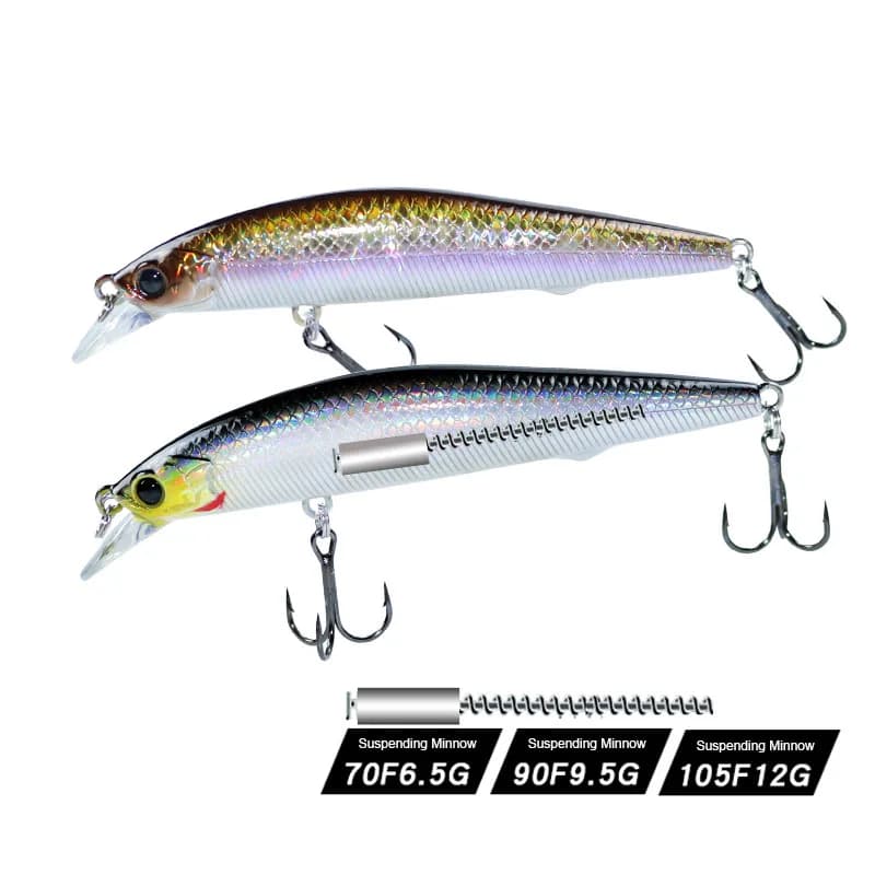 Jerkbait Suspend Minnow 6.5g/9.5g/12g Fishing Lure Long Cast Artificial Hard Bait Trolling Wobblers For Bass Pike Fishing