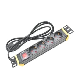 PDU Power Strip Network Cabinet Plug Socket 2-11 Way 16A EU Outlet Socket 2m Extension Cord 360 Swivel bracket
